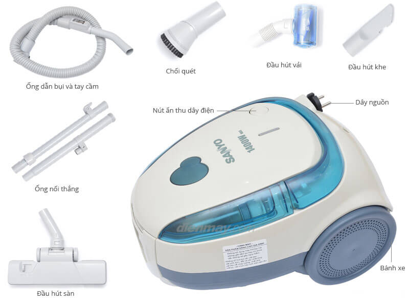 Sửa máy hút bụi Sanyo 