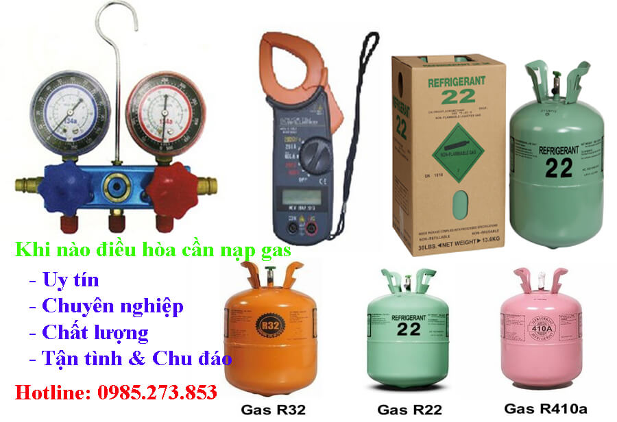 Khi nào điều hòa cần nạp gas